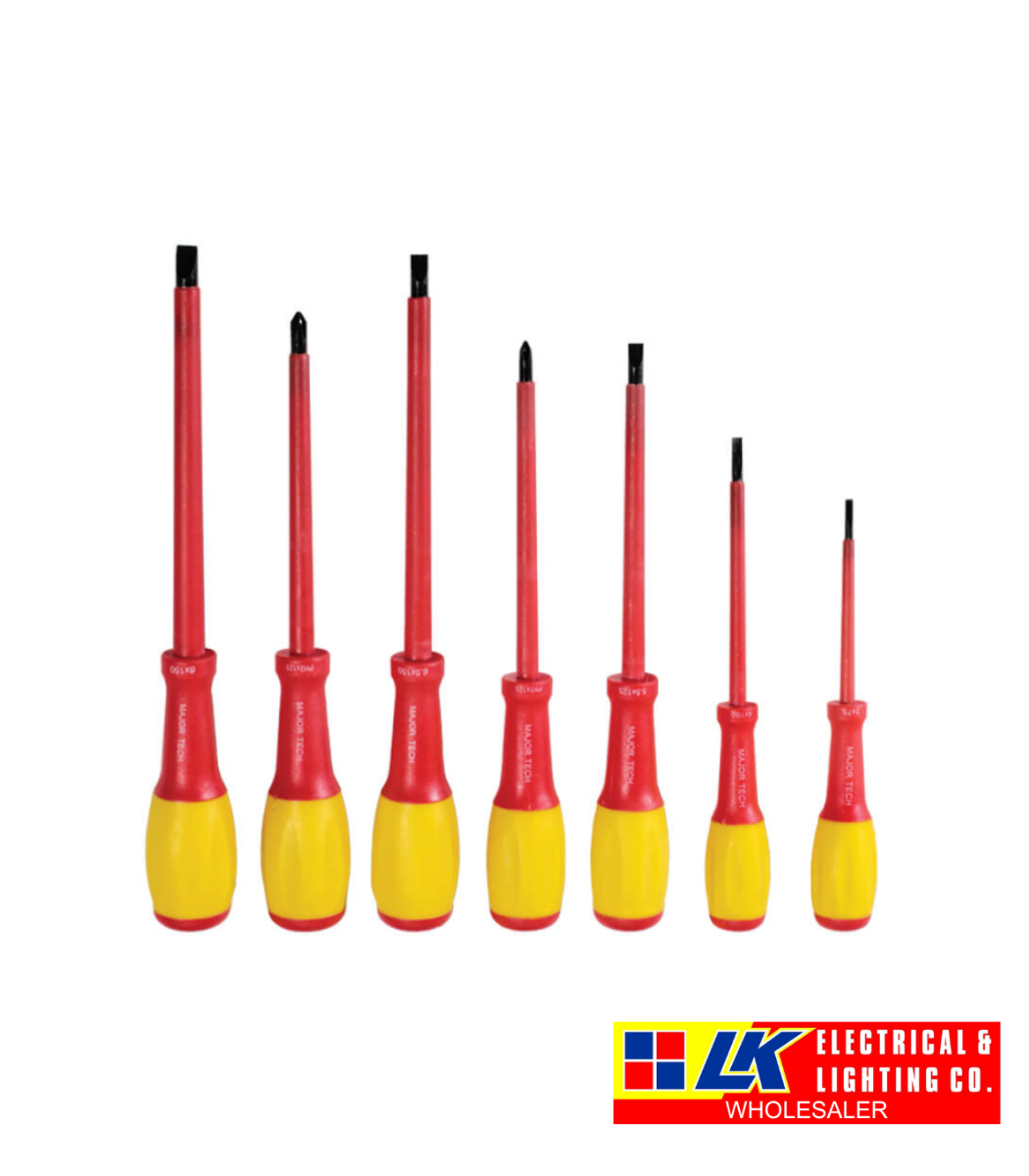 LK Electrical & Lighting - Eurolux Screwdriver Set 7pce Insulation+Tester