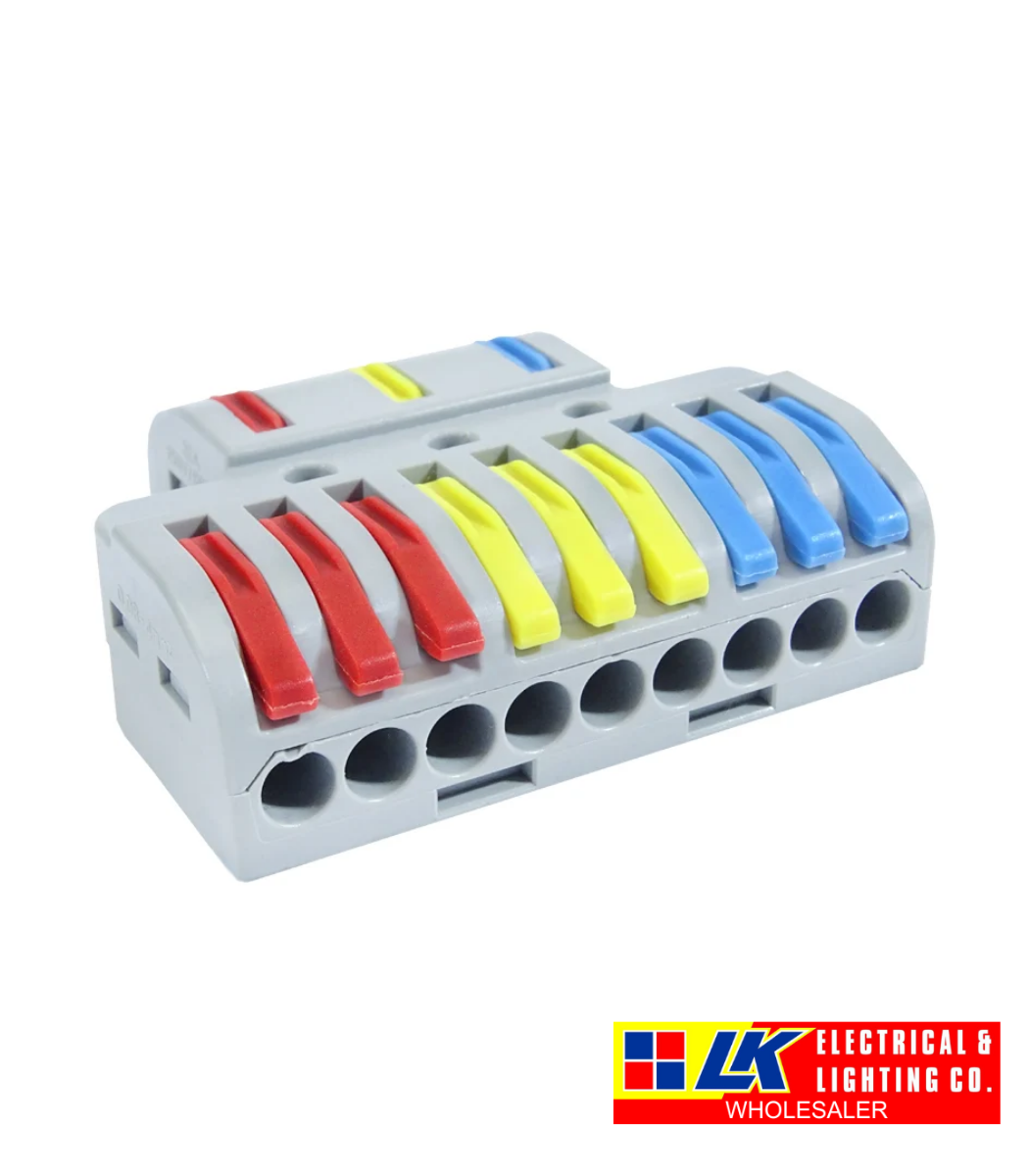 LK Electrical & Lighting - Inline 3Pole Connector Block 3Way