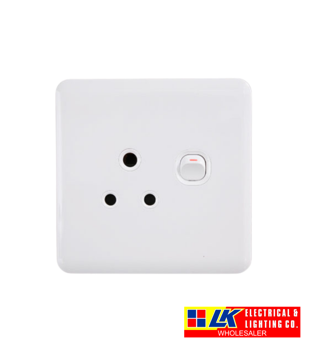 LK Electrical & Lighting - Lesco 5A Socket (White)