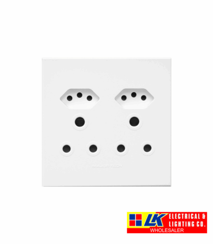 VETI 3 2XRSA+2XEURO+SCHUKO WHITE